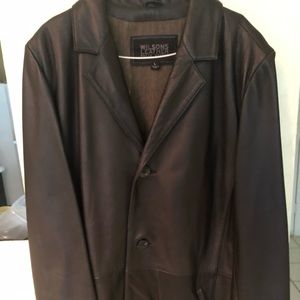 Wilson’s Italian Leather Long Jacket